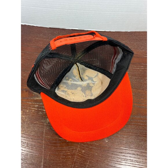 Vintage 3 Stripe Faster From Foster Rabbit Snapback Trucker Hat X3 - Picture 4 of 5